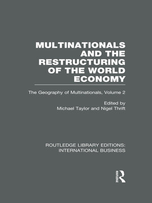 cover image of Multinationals and the Restructuring of the World Economy (RLE International Business)